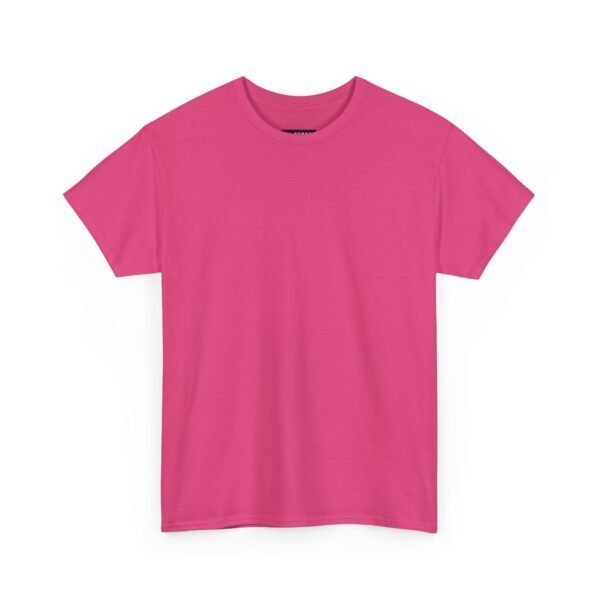 Comfortable Unisex Heavy Cotton Tee in Soft Pink - Casual Everyday Wear - Image 2