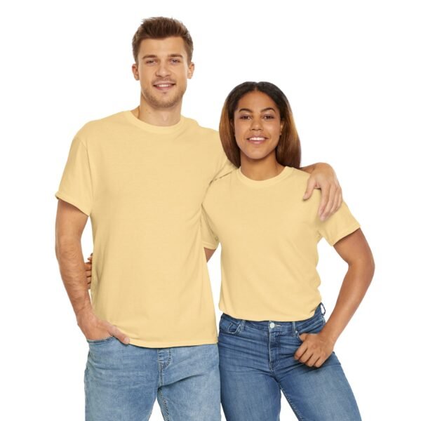Casual Unisex Heavy Cotton Tee - Comfy Everyday Wear - Image 35