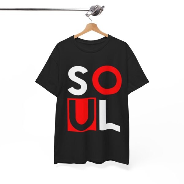Unisex Heavy Cotton Tee - Bold 'SOUL' Design - Comfortable Everyday Fashion - Image 11
