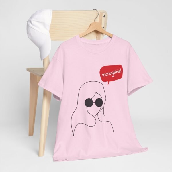 Incredible Vibes Unisex Heavy Cotton Tee - Stylish Graphic T-Shirt for Everyday Wear - Image 3