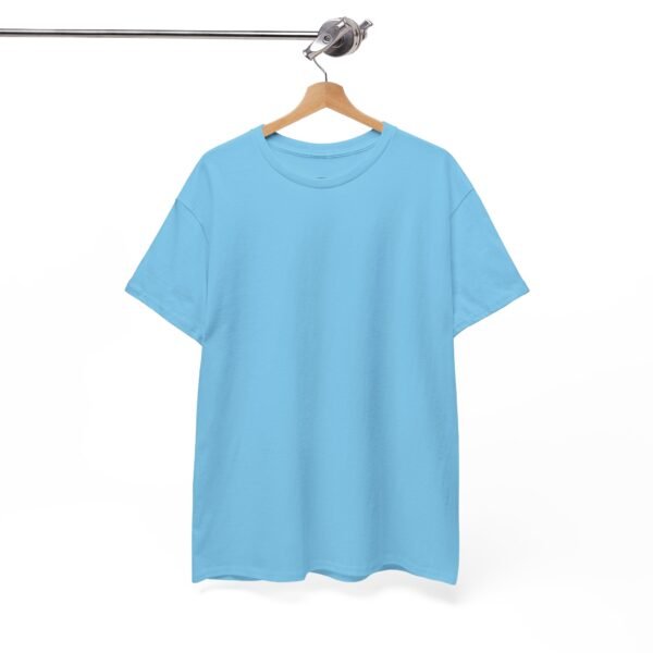 Casual Unisex Heavy Cotton Tee - Comfortable Everyday Wear - Image 4