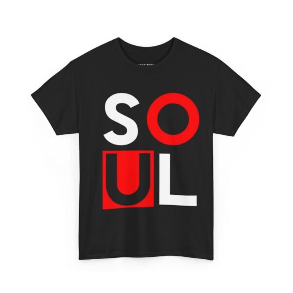 Unisex Heavy Cotton Tee - Bold 'SOUL' Design - Comfortable Everyday Fashion - Image 8