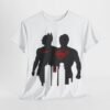 Heroic Duo Unisex Heavy Cotton Tee - Batman & Superman Design