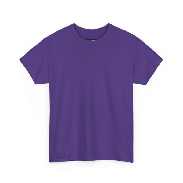 Unisex Heavy Cotton Tee - Comfortable Everyday Wear in Vibrant Purple - Image 2