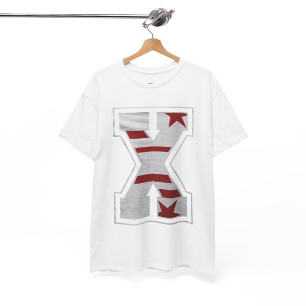 Bold Unisex Heavy Cotton Tee with Star & Stripes Design - Image 10