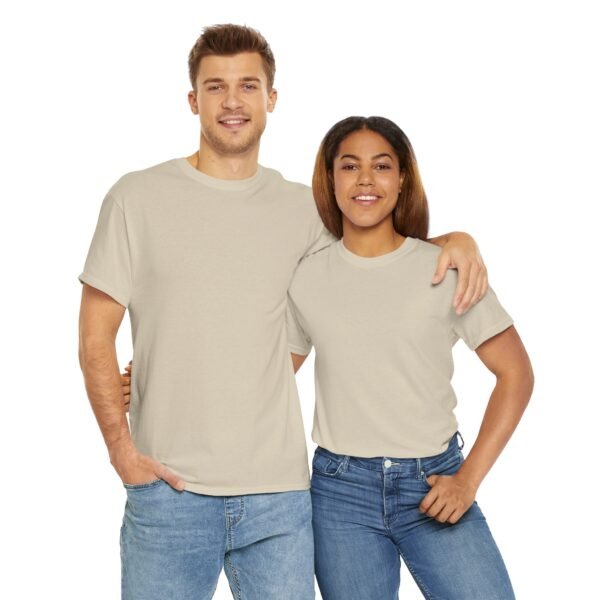 Casual Unisex Heavy Cotton Tee - Comfy Everyday Wear - Image 23