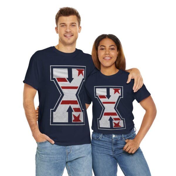 Bold Unisex Heavy Cotton Tee with Star & Stripes Design - Image 7