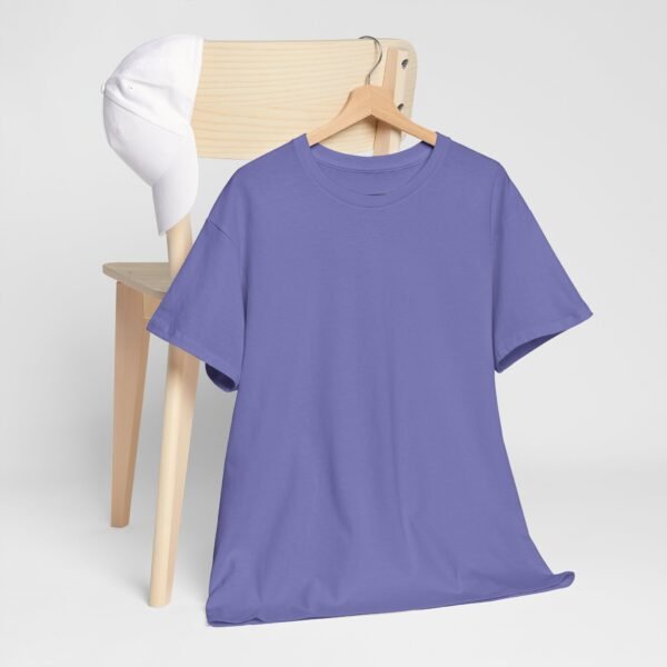 Unisex Heavy Cotton Tee - Soft Lavendar Everyday Comfort - Image 5