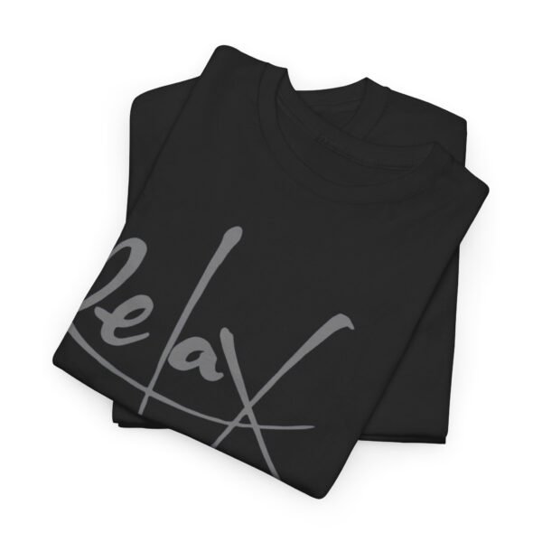 Relax Unisex Heavy Cotton Tee - Comfortable Casual Wear for Stress Relief - Image 8