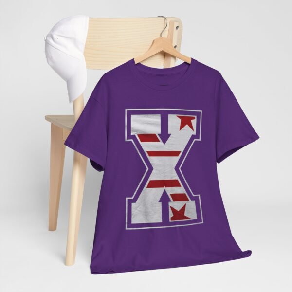 Bold Unisex Heavy Cotton Tee with Star & Stripes Design - Image 27