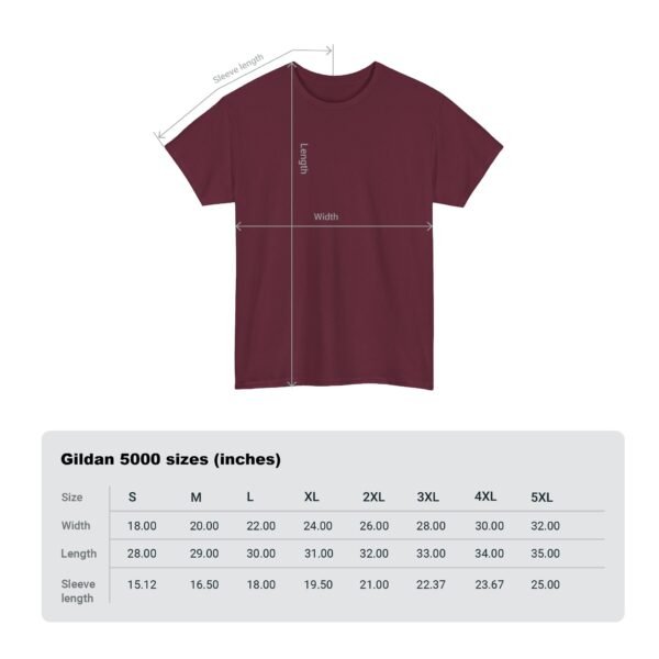 Unisex Heavy Cotton Tee - Comfortable Everyday Wear - Image 11