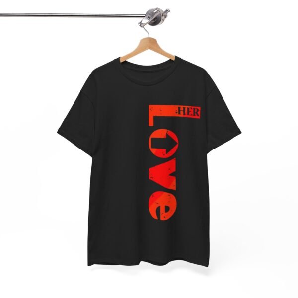 Unisex Heavy Cotton Tee - 'LOVE HER' Graphic Shirt for Everyday Comfort - Image 4