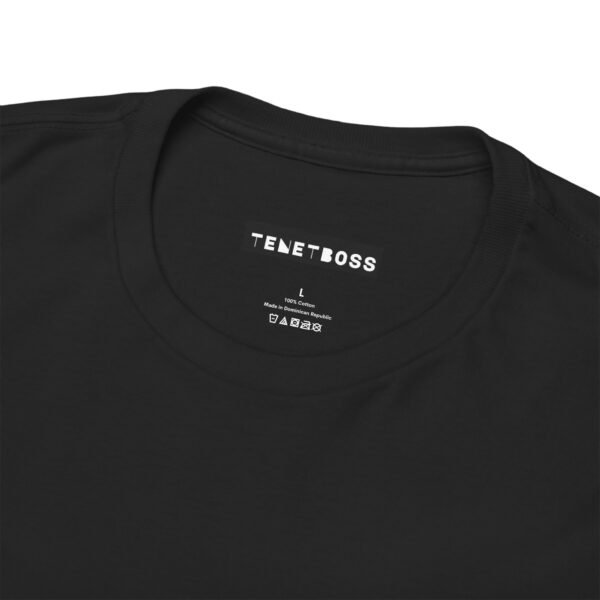 Black Unisex Heavy Cotton Tee - Comfy Casual Everyday Wear - Image 6