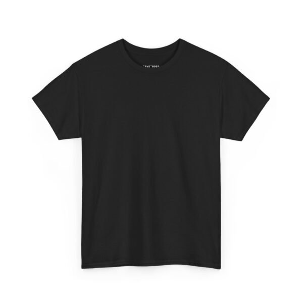 Black Unisex Heavy Cotton Tee - Comfy Casual Everyday Wear - Image 2