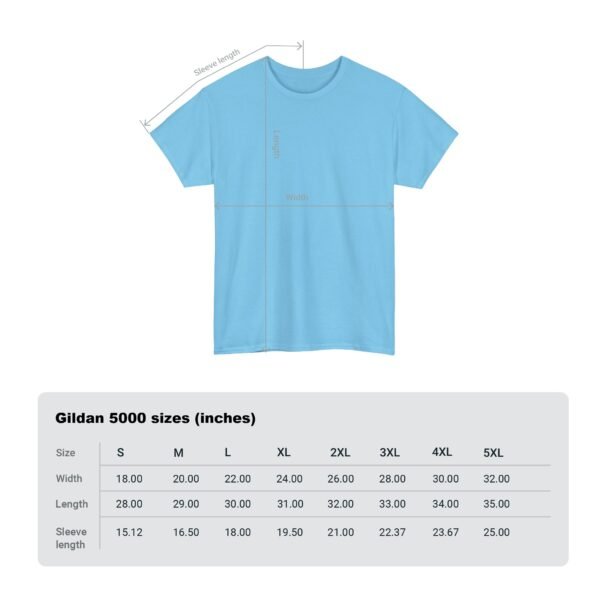 Casual Unisex Heavy Cotton Tee - Comfortable Everyday Wear - Image 12