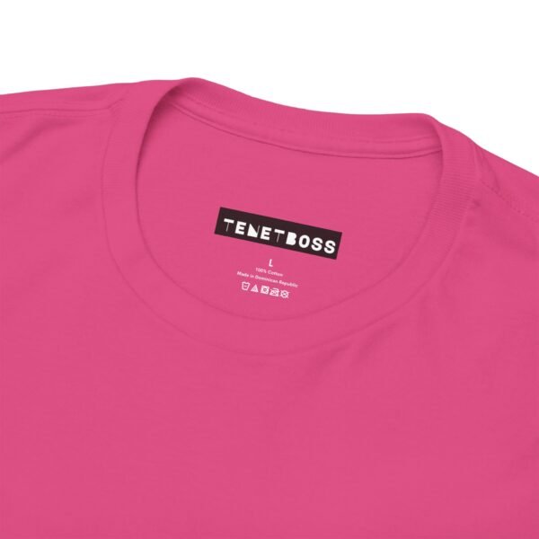 Comfortable Unisex Heavy Cotton Tee in Soft Pink - Casual Everyday Wear - Image 6