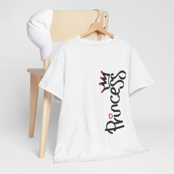 Princess Graphic Unisex Heavy Cotton Tee – Perfect Gift for Young Royals - Image 5