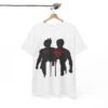 Heroic Duo Unisex Heavy Cotton Tee - Batman & Superman Design - Image 4