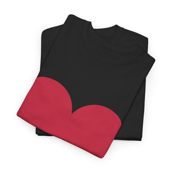 Heart Graphic Unisex Heavy Cotton Tee - Perfect for Valentine's Day and Everyday Love - Image 9