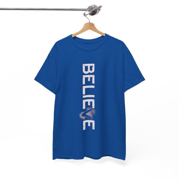 Believe Unisex Heavy Cotton Tee - Inspirational Graphic T-Shirt - Image 16