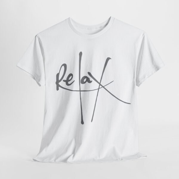 Relax Unisex Heavy Cotton Tee - Comfortable Casual Wear for Stress Relief - Image 13
