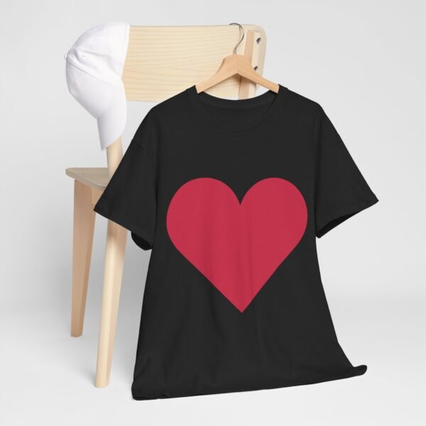 Heart Graphic Unisex Heavy Cotton Tee - Perfect for Valentine's Day and Everyday Love - Image 6