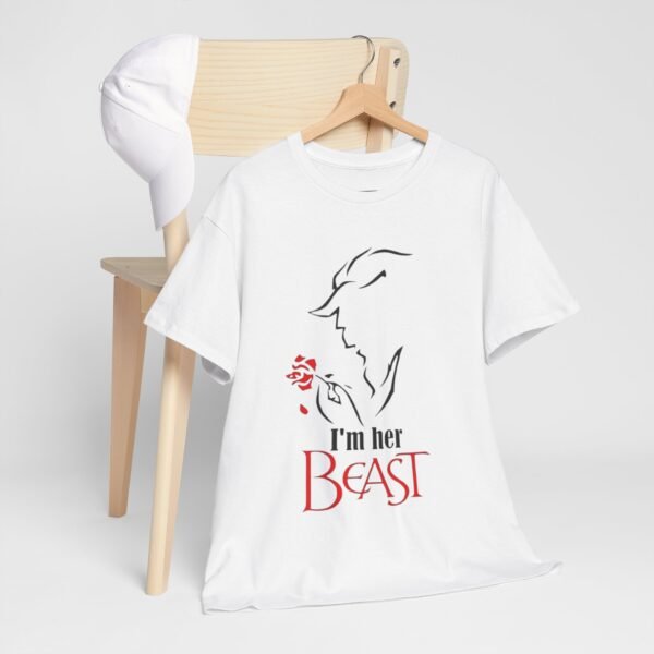 I'm Her Beast Unisex Heavy Cotton Tee - Stylish & Romantic Gift for Couples - Image 5