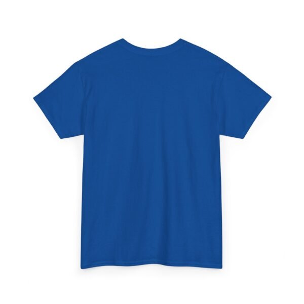 Bold Blue Unisex Heavy Cotton Tee - Comfortable Everyday Wear - Image 3