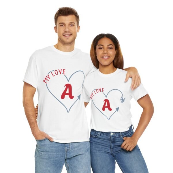 Love Heart Unisex Tee - CUSTOMIZEABLE - Image 19