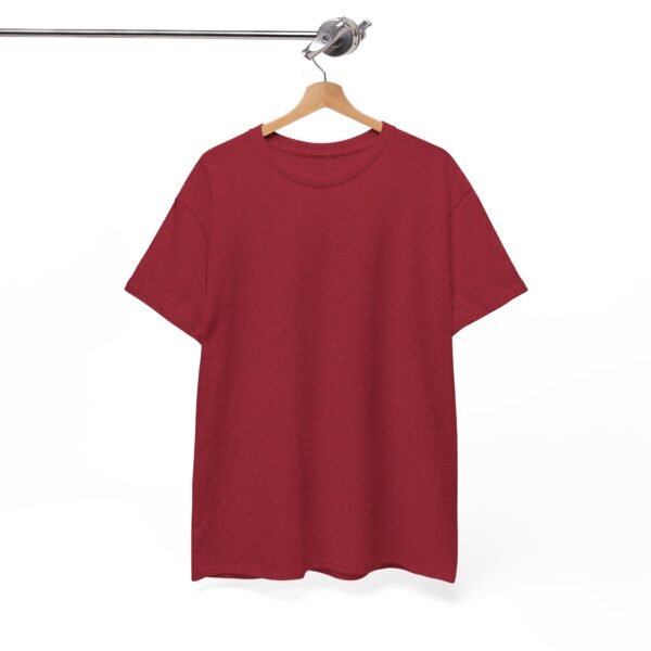 cherry red Unisex Heavy Cotton Tee - Comfortable Everyday Style for All Occasions - Image 4