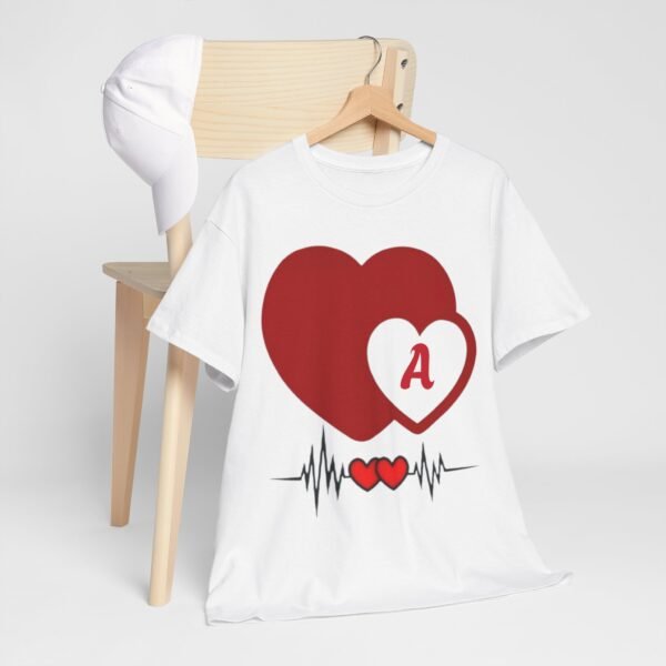 Heartbeat Love Unisex Tee - Perfect for Valentine's Day & Romantic Gifts - Image 5