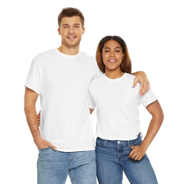 White Unisex Cotton Tee - Image 9