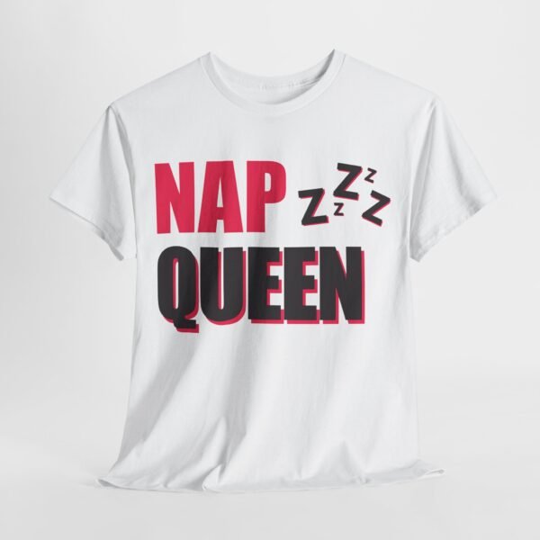 Nap Queen Unisex Heavy Cotton Tee - Perfect for Nappers and Relaxation Lover