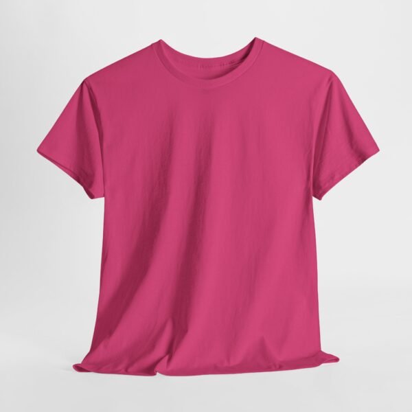 Comfortable Unisex Heavy Cotton Tee in Soft Pink - Casual Everyday Wear