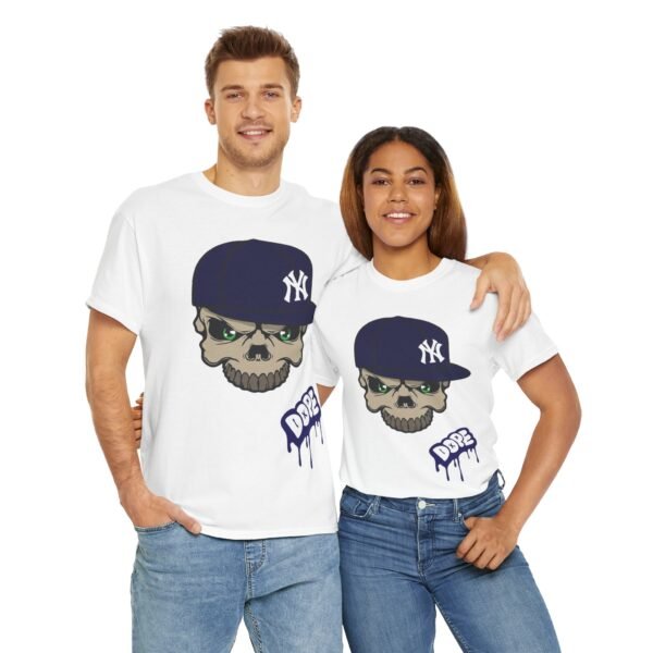 Edgy Skull Graphic Unisex Heavy Cotton Tee - DDBE Streetwear - Image 19