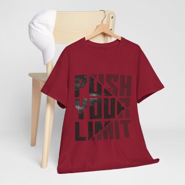 Push Your Limit Unisex Heavy Cotton Tee - Motivational Workout Shirt - Image 15