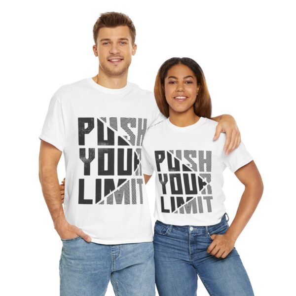 Push Your Limit Unisex Heavy Cotton Tee - Motivational Workout Shirt - Image 9
