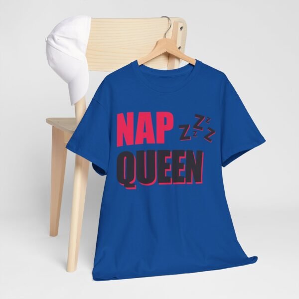 Nap Queen Unisex Heavy Cotton Tee - Perfect for Nappers and Relaxation Lover - Image 11