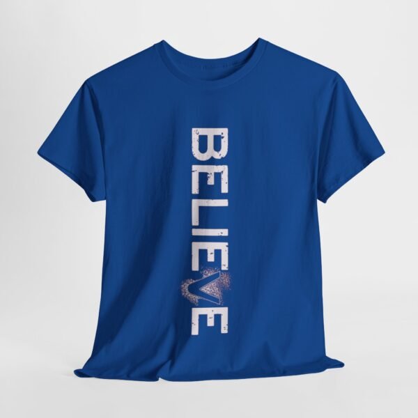 Believe Unisex Heavy Cotton Tee - Inspirational Graphic T-Shirt - Image 15
