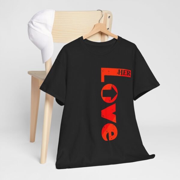 Unisex Heavy Cotton Tee - 'LOVE HER' Graphic Shirt for Everyday Comfort - Image 5