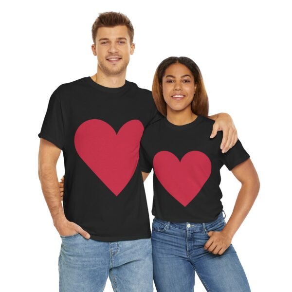 Heart Graphic Unisex Heavy Cotton Tee - Perfect for Valentine's Day and Everyday Love