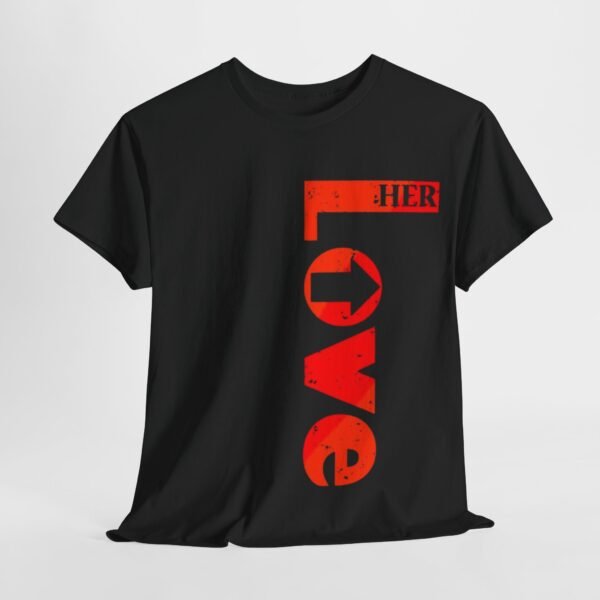 Unisex Heavy Cotton Tee - 'LOVE HER' Graphic Shirt for Everyday Comfort