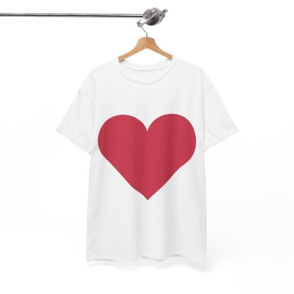 Heart Graphic Unisex Heavy Cotton Tee - Perfect for Valentine's Day and Everyday Love - Image 14