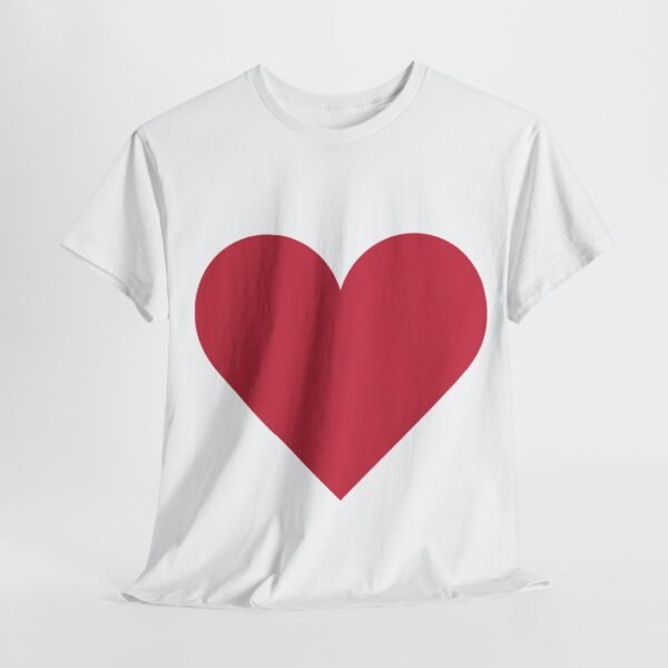Heart Graphic Unisex Heavy Cotton Tee - Perfect for Valentine's Day and Everyday Love - Image 13