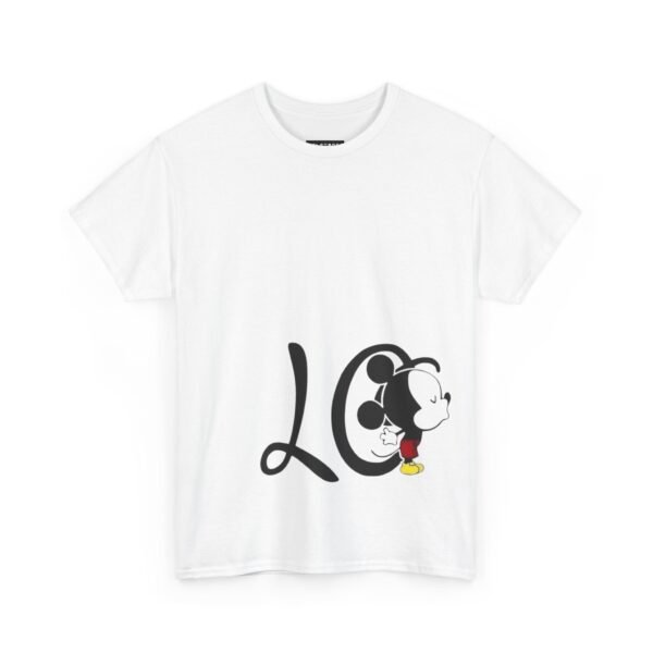 Mickey Mouse Love Unisex Heavy Cotton Tee - Casual Fun Tee for Disney Fans - Image 2