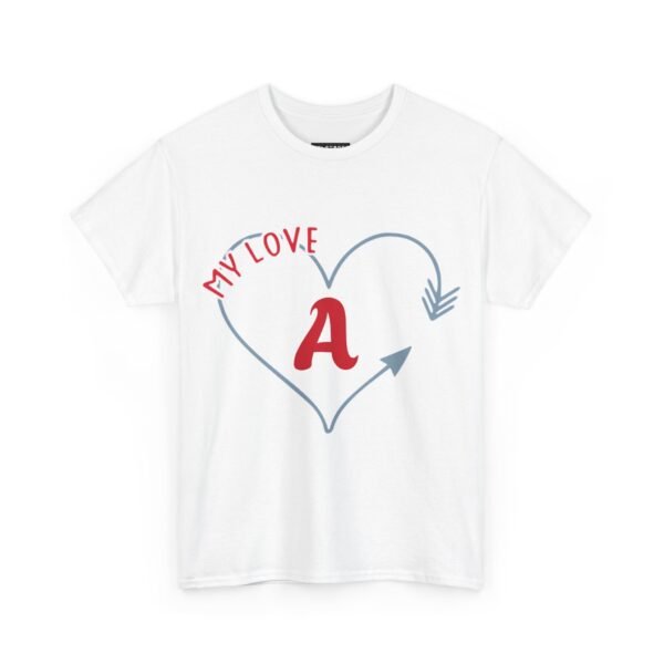 Love Heart Unisex Tee - CUSTOMIZEABLE - Image 11
