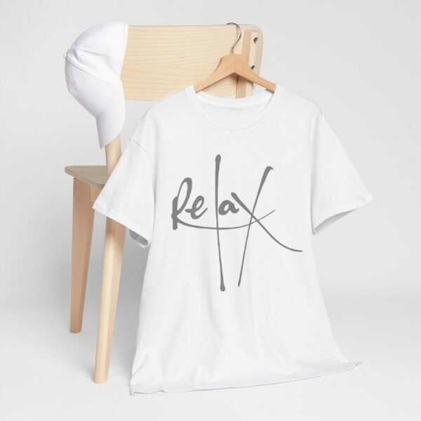 Relax Unisex Heavy Cotton Tee - Comfortable Casual Wear for Stress Relief - Image 15