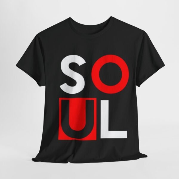Unisex Heavy Cotton Tee - Bold 'SOUL' Design - Comfortable Everyday Fashion - Image 10