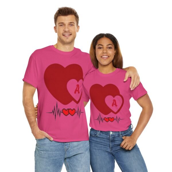 Heartbeat Love Unisex Tee - Perfect for Valentine's Day & Romantic Gifts - Image 39