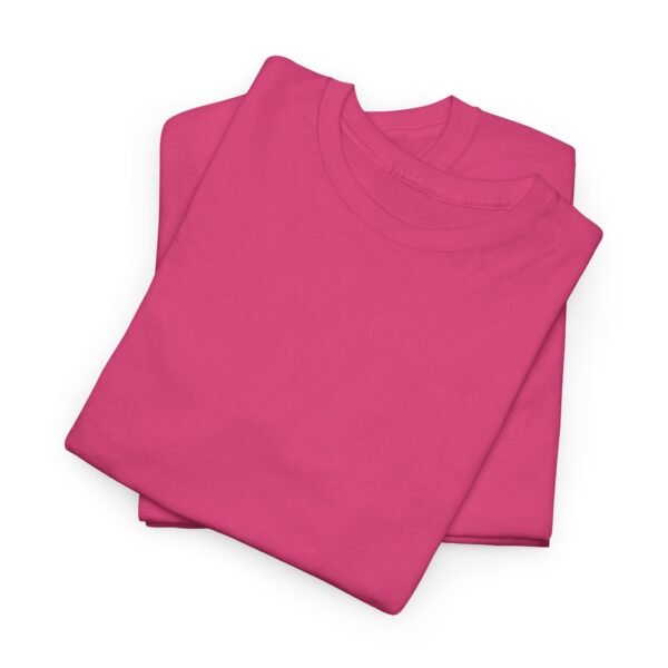 Comfortable Unisex Heavy Cotton Tee in Soft Pink - Casual Everyday Wear - Image 8